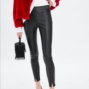 Faux leather leggings new with tags